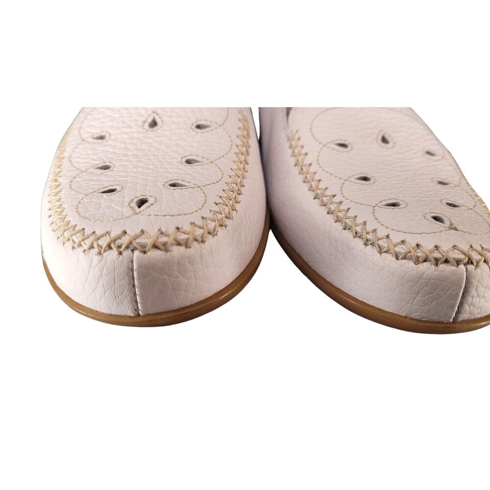 Bare Traps Patti White Driving Shoe, Loafer, Slip On Womens 7.5M Shoes Leather - Picture 5 of 10